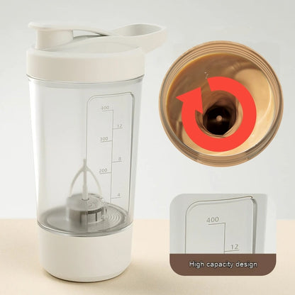 Electric Protein Powder Mixing Cup Automatic Shaker Mixer Shake Bottle Milk Coffee Blender Kettle Fro Gym 1200mAh