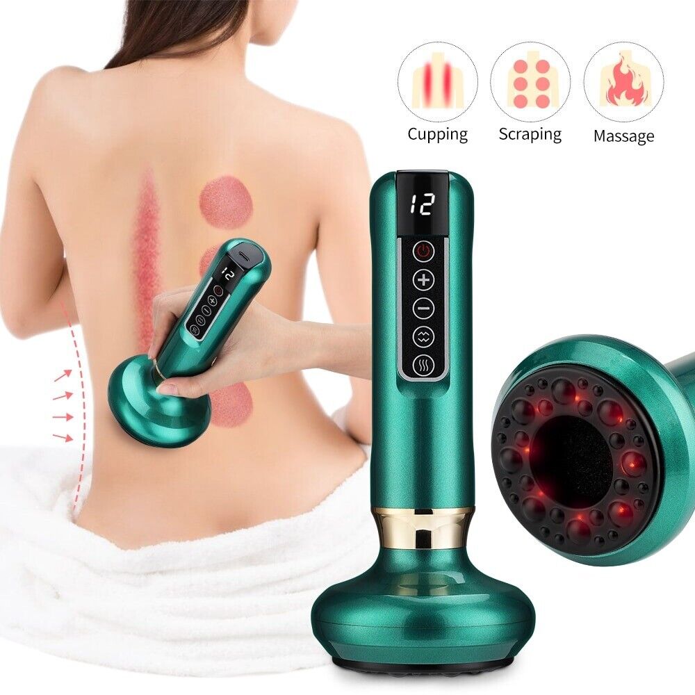 Electric Vacuum Cupping Massager For Body Anti-Cellulite Suction Cup Gua Sha Massage Body Cups Guasha Fat Burning Slimming Jars
