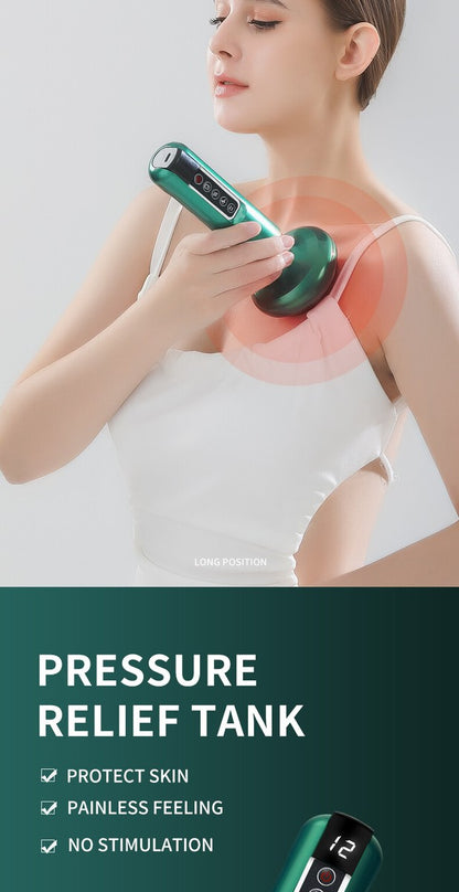 Electric Vacuum Cupping Massager For Body Anti-Cellulite Suction Cup Gua Sha Massage Body Cups Guasha Fat Burning Slimming Jars