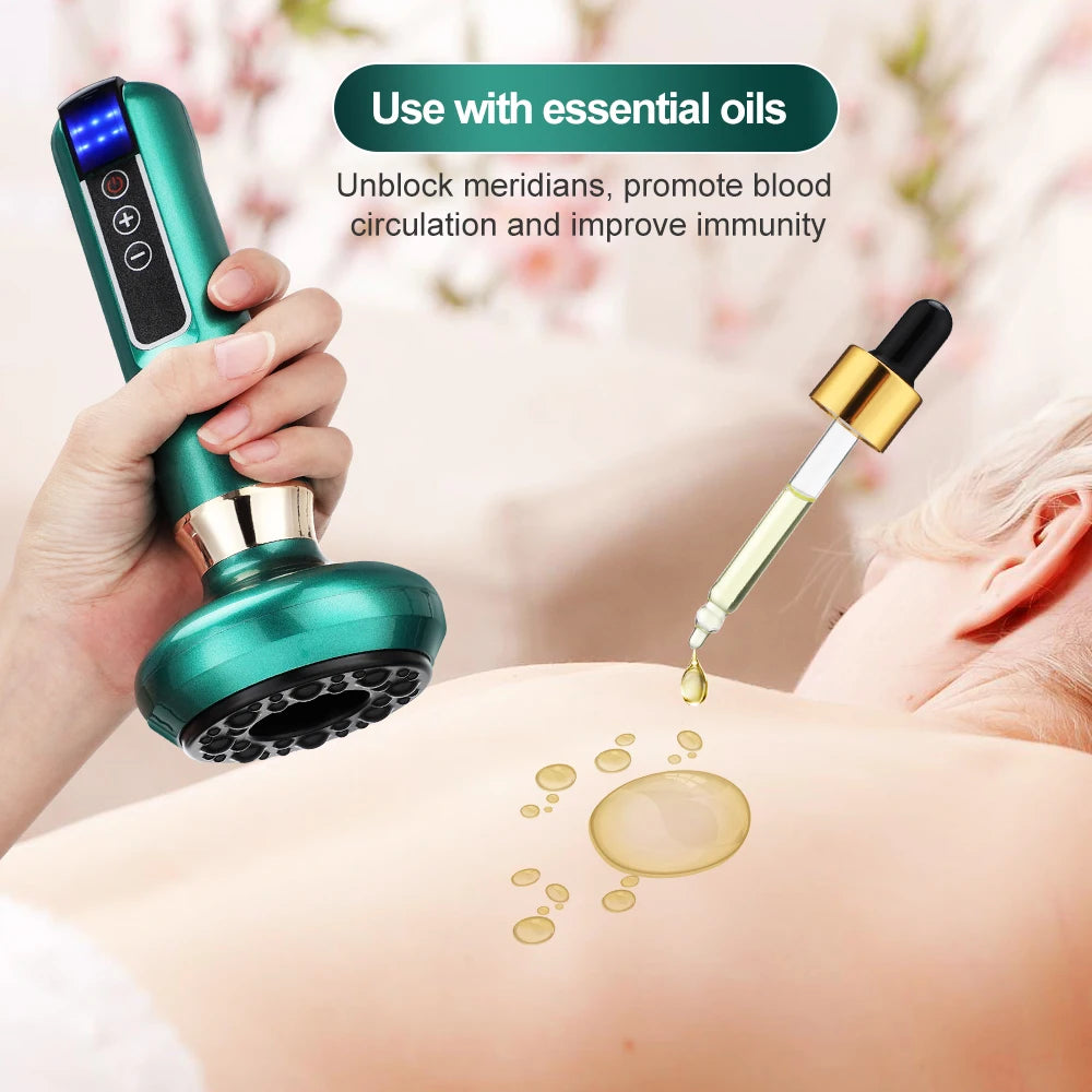 Electric Vacuum Cupping Massager For Body Anti-Cellulite Suction Cup Gua Sha Massage Body Cups Guasha Fat Burning Slimming Jars