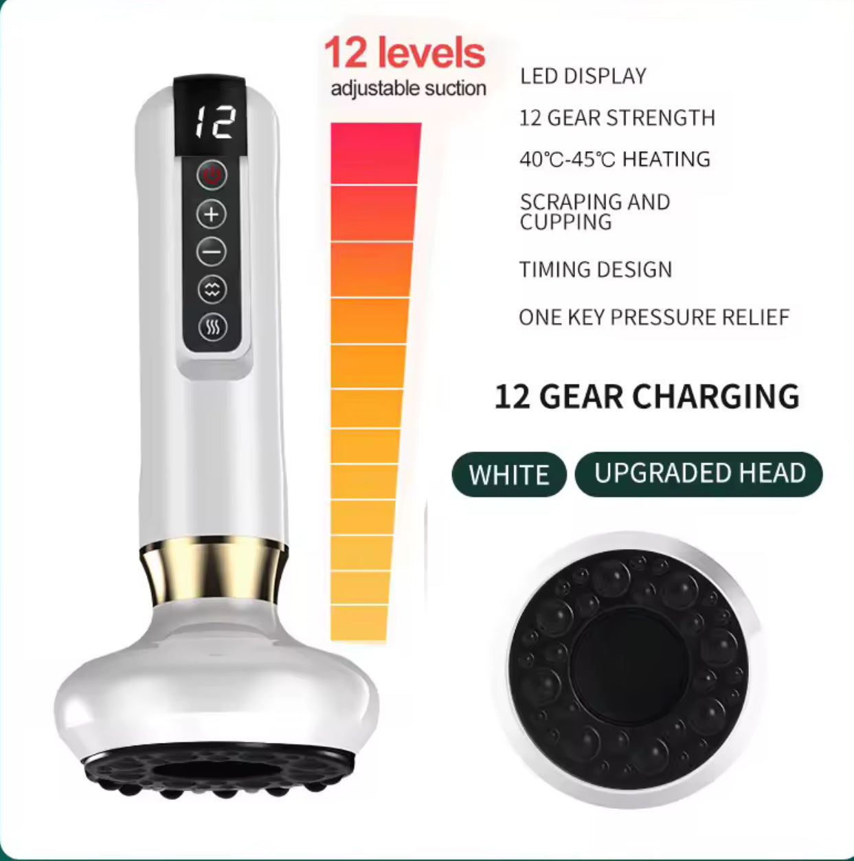 Electric Vacuum Cupping Massager For Body Anti-Cellulite Suction Cup Gua Sha Massage Body Cups Guasha Fat Burning Slimming Jars