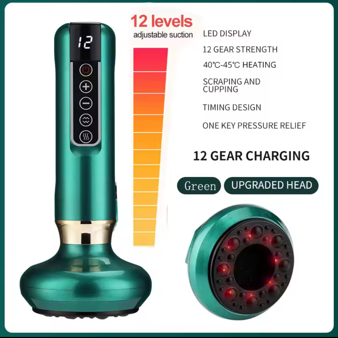 Electric Vacuum Cupping Massager For Body Anti-Cellulite Suction Cup Gua Sha Massage Body Cups Guasha Fat Burning Slimming Jars